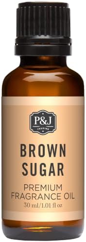 P&J Fragrance Oil | Brown Sugar Oil 30ml - Candle Scents for Candle Making, Freshie, Soap Making Supplies, Diffuser Oil Scents