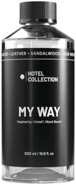 Hotel Collection - My Way Essential Oil Scent - Luxury Hotel Inspired Aromatherapy Scent Diffuser Oil - Lush Sandalwood, Warm Virginia Cedar, & Beautiful Iris - 16.9 fl oz 500mL