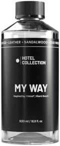 Hotel Collection - My Way Essential Oil Scent - Luxury Hotel Inspired Aromatherapy Scent Diffuser Oil - Lush Sandalwood, Warm Virginia Cedar, & Beautiful Iris - 16.9 fl oz 500mL