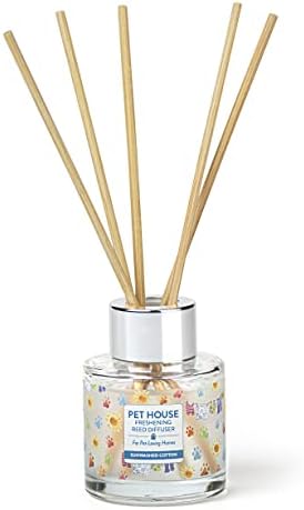 Sunwashed Cotton Home Freshening Reed Diffuser Set Pet House