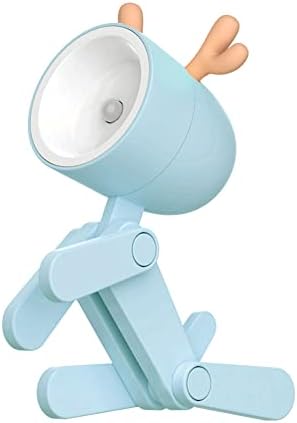 Cute Night Light for Kids, Mini Led Table Desk Lamp, Decorative Lamp Indoor Nightstand, Animal Pet Nightlights, Christmas Decorate Birthday Gifts for Children, Students (1 x Blue Deer)