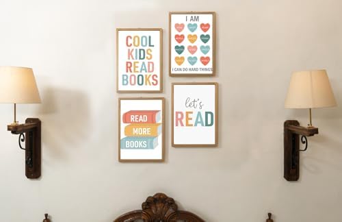 ULEGIE Reading Corner Decor for Classroom Homeschool Cool Kids Read Book
