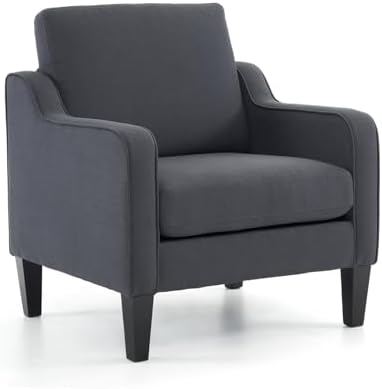 VINGLI Accent Chair, Linen Upholstered Armchair, 380 LBS, Living Room