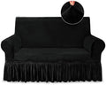 NICEEC Love Seat Couch Covers Loveseat Covers Universal Cover with Skirt