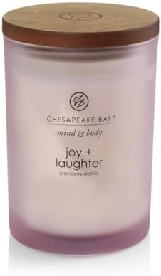 Chesapeake Bay Candle Scented Candle Joy + Laughter (Cranberry Dahlia) Medium Home Décor
