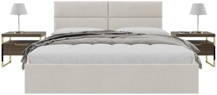 Vänt Wall Mounted Headboard Panels, King/Twin, Micro Suede Neutral Sand