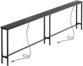 SUPERJARE 86.6 Inch Sofa Table with 2 Power Outlets and USB-C Ports
