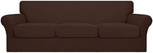 Easy-Going 4 Pieces Oversized Stretch Couch Cover for Dogs Washable