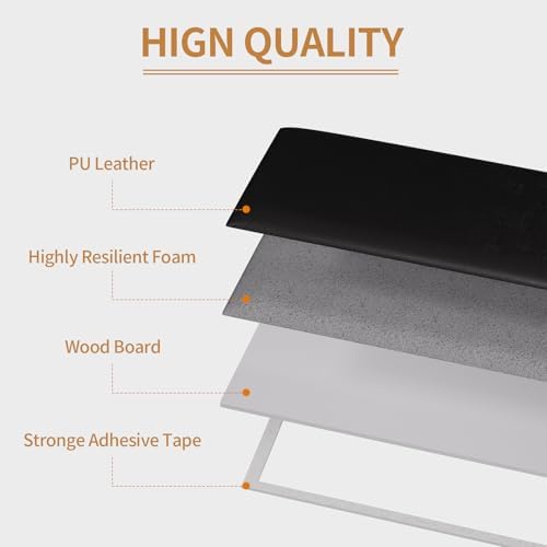 Headboards Wall Panel for Twin, Self-Adhesive 3D Wall Panels, Upholstered Wall Panel for Bedroom/Living Room (4 Pieces 9.84 in x 23.6 in)