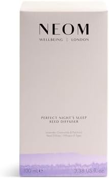 NEOM Perfect Night's Sleep Reed Diffuser, Lavender & Chamomile, 100ml
