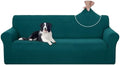 U-NICE HOME Stretch Couch Cover Slipcover for 3 Cushion Sofa, Blue