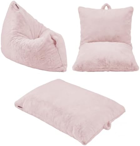 Hobestluk 3 in 1 Small Bean Bag Chair Comfortable Chair Floor Cushions