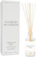 Sweet Water Decor Christmas Tree Reed Diffuser Set - Spruce, Pine Needles, Cedar, and Moss Scented Diffusers - Scent Diffusers for Home, Long Lasting Fragrance, Made in the USA