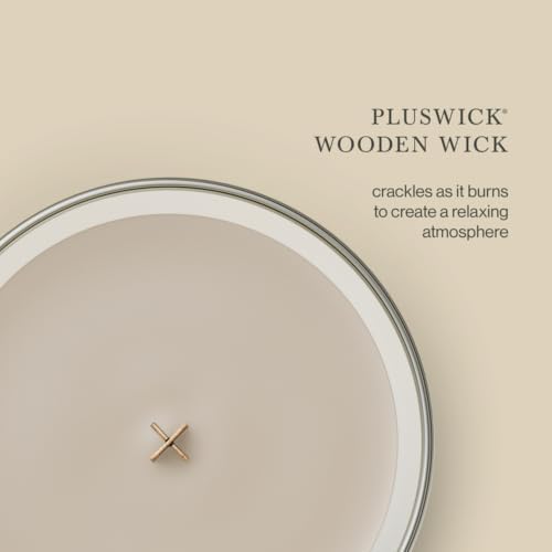 WoodWick Wood Smoke Scented Candle, Crackling Wick, 21.5oz