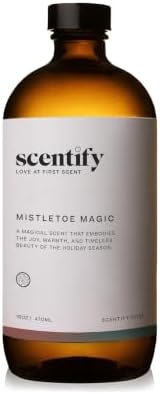 Scentify Mistletoe Magic Aroma Oil Refill for Diffusers, 470ml / 16 fl oz