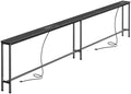 SUPERJARE 110.2 Inch Sofa Table with 2 Power Outlets and USB-C Port