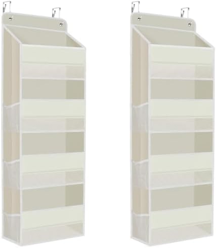 2 Pcs Over The Door Organizer Large Capacity Hanging Storage Room Organizer