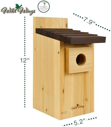 Wild Wings WWCH3 Cedar Blue Bird Box House,(Pack of 4)