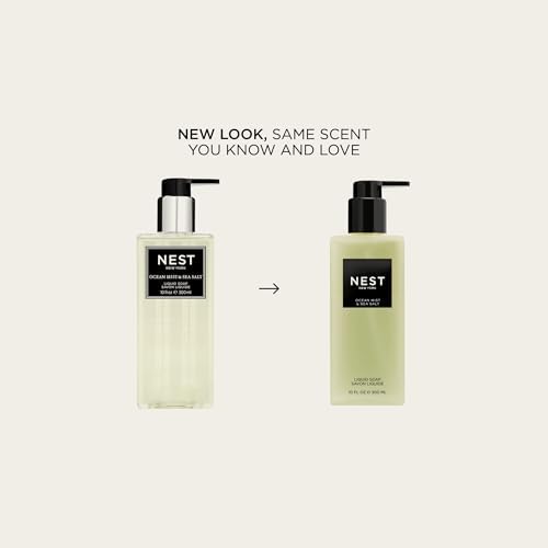 NEST New York Liquid Soap Set, Ocean Mist & Sea Salt - Pack of 4