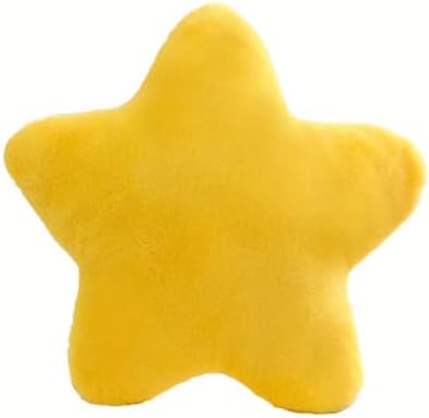 Star Pillow Cute Star Shaped Throw Pillow Plush Cushion for Bed Sofa Chair Room Decorative(Yellow,30cm)