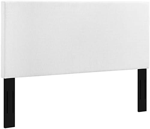 Modway Taylor Full/Queen Upholstered Linen Fabric Headboard, White