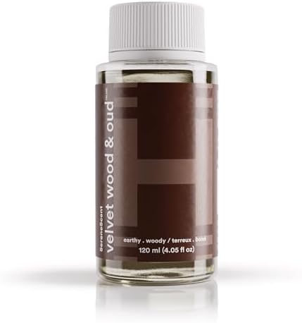 Homedics SereneScent Waterless Diffuser Oil Refill Velvet Wood & Oud 120ml