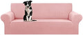 KEKUOU Stretch Oversized Couch Covers for Sofa Slipcover,Dusty Pink