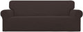 Easy-Going Stretch Couch Covers for Sofa Washable Large Chocolate