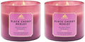 Bath & Body Works 3-Wick Candle, Black Cherry Merlot, Soy Wax Blend, 2 Pack