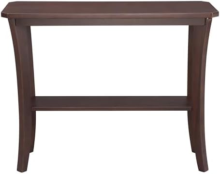 Leick Home Boa Console Table, 38", Chocolate Oak