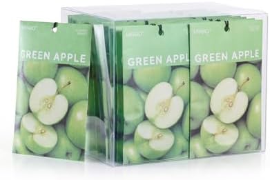 MYARO 20Pcs Green Apple Scented Sachets, Closet Deodorizer Car Freshener