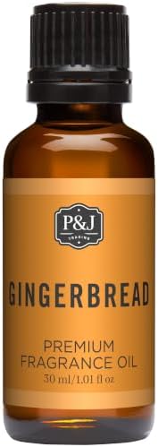 P&J Fragrance Oil - Gingerbread Scented Candle Making Oil, 30ml
