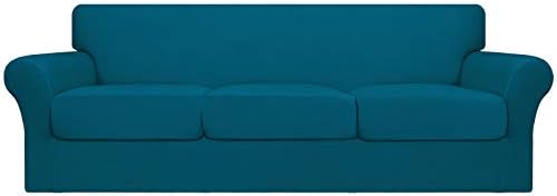 Easy-Going 4 Pieces Oversized Stretch Couch Cover for Dogs Washable