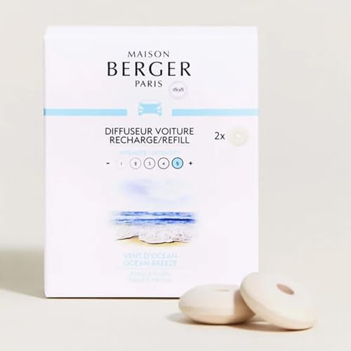 MAISON BERGER Car Diffuser Refill Set, Ocean Breeze