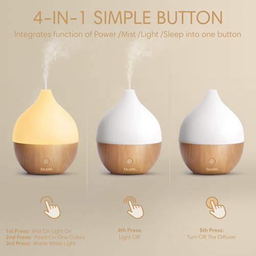 SALKING Essential Oil Diffuser with Luxury Hotel Fragrance Oil Set, 100ml