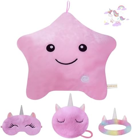 Throw Pillows for Bedroom Couch Living Room Decor Home Bed Sofa Chair Seat Christmas New Year Birthday, Soft Custom Decorative Plush Star Pillow Cover,Cute Pink Throw Pillow Sets