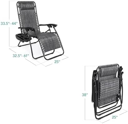 Best Choice Products Zero Gravity Chair Recliner, Gray