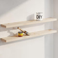 Homeforia 36 Inch DIY Floating Shelves, High-End Solid Pine Wood, Set of 3