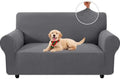 XINEAGE Stretch 2 Seater Slipcover, Non-Slip Pet Couch Cover,Light Gray