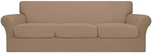 Easy-Going 4 Pieces Oversized Stretch Couch Cover for Dogs Washable