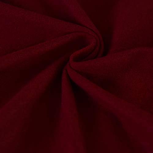 Easy-Going Oversized 3 Pieces Stretch Fleece Soft Loveseat Couch Cover for Pets - Washable Sofa Slipcover for 2 Separate Cushion Couch - Elastic Furniture Protector for Dogs, Kids Wine