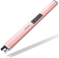 FUKKUDA Electric Candle Lighter, Rechargeable USB Arc Lighter for Candles, Fireplace, Camping BBQ, Christmas Stocking Stuffers, Birthday, Valentines Day and Easter Gifts for Women Men (Rose Gold)