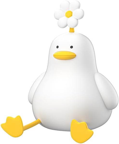 Duck Night Light for Kids, Cute Silicone Squishy Animal Lamp Gift