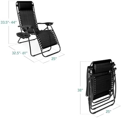 Best Choice Products Zero Gravity Chair Recliner, Black