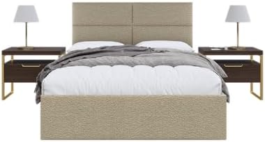 Vänt Wall Mounted Headboard Panels, Queen/Full, Boucle Beige