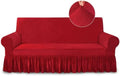 NICEEC Red Couch Covers for Sofa Cover Universal Slipcovers with Skirt