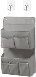Wall Hanging Organizer – Over The Door Storage & Behind Door Organizer for Dormitory, Bathroom, Bedroom, Kitchen, Nursery, Space-Saving (Grey, 1 Pack)