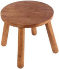 Round Solid Wooden Stool,Plant Stand,Step Stool,Walnut,10" H