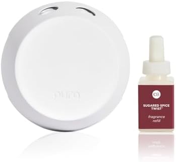 Capri Blue Pura Diffuser Refills – Luxury Home Fragrance – Long Lasting Oil Diffuser Scents with Notes of Brown Sugar, Cinnamon & Raspberry Cream (Sugared Spice Twist, Pack of 2 Pura Refills)