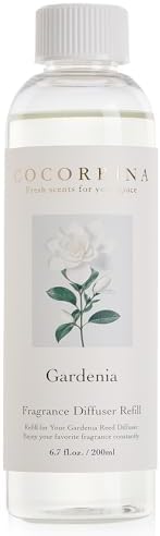 COCORRÍNA Reed Diffusr Oil - Gardenia 6.7 oz. Scented Oil for Reed Diffuser Home Fragrance for Bedroom, Bathroom